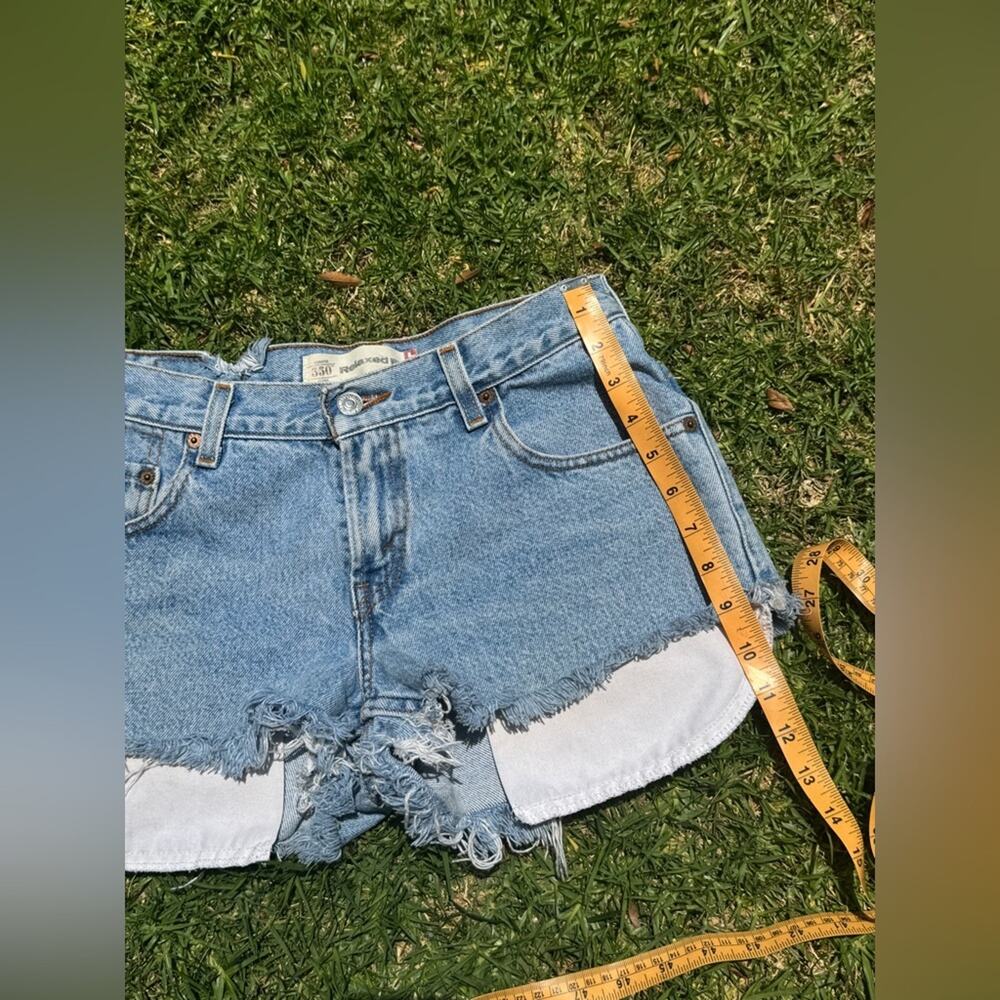 Y2K Vintage 100% Cotton Cut Off Denim Shorts - Picture 8 of 8